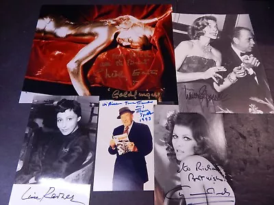 Original Signed Photo Lot 5 Shirley Eaton Luise Rainer Claudia Mickey Spillane • $14.99