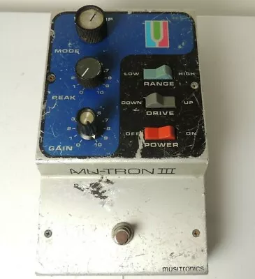 Vintage Mu-Tron III Envelope Filter Auto Wah Effects Pedal Musitronics Original • $1099