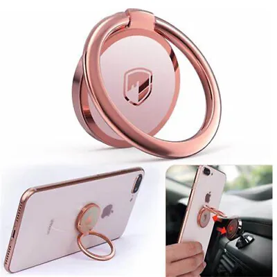 Finger Ring Holder Stand Grip 360 Rotating Cell Phone Works Car Magnetic Mount • $7.99