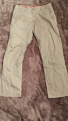 Under Armour Pants Mens 36x34 Tan Golf Chino Flat Front UA Golfing (36x33) • $18.97