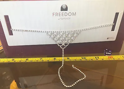 £9.40 • Buy Necklace Silver Drape Elegant Jewellery TOPSHOP Freedom New RRP £14.50