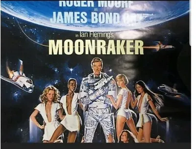 1979 - ORIGINAL - JAMES BOND MOVIE POSTER-  MOONRAKER  - Mint Condition - Rolled • $199