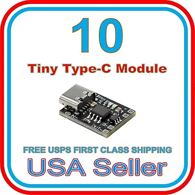 Tiny Ternary Lithium Battery Charging & Protection  Board 1A 3.7V 4.2V Type-C • $6.99