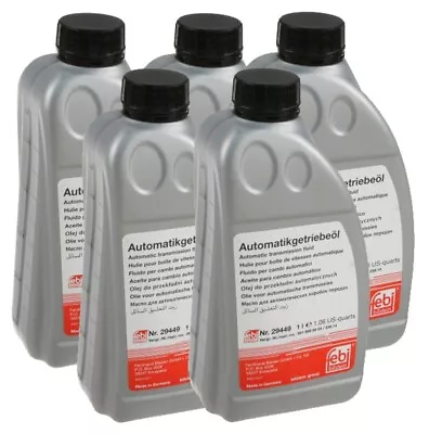 Febi 5 Liters Automatic Transmission Fluid ATF 4134 Red For Mercedes-Benz • $87.95