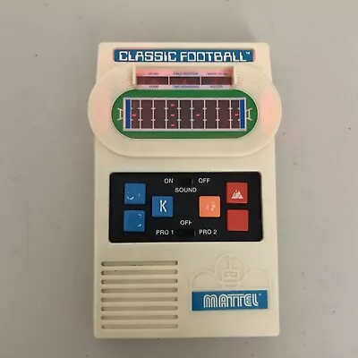 Mattel Classic Football Electronic Handheld Game Vintage 2000 Tested & Working • $34.95
