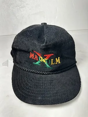 Vintage 90s Men's Malcolm X Embroidered Snapback Hat Cap • $60