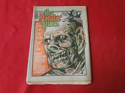 Vintage Horror Monster Magazine The Monster Times Vol. 1 No. 15 1972         P10 • $14