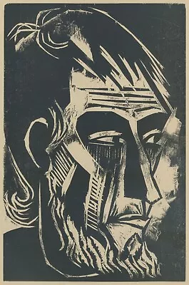 H. Max Pechstein - Judas Iscariot - Woodcut 1919 • $447.53