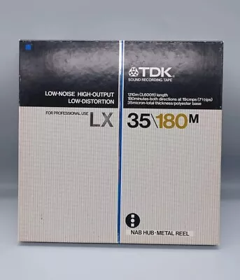 TDK Sound Recording Tape 35/180m 10-1/2  Metal Reel  • $35.95