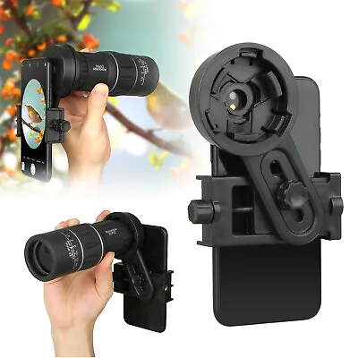 Universal Cell Phone Adapter Mount Binocular Monocular Spotting Scope Telescope • $9.98