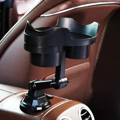 1Pcs Car Swivel Cup Holder Tray Auto 360-Degree Adjustable Arm And Phone Slot • $33.29