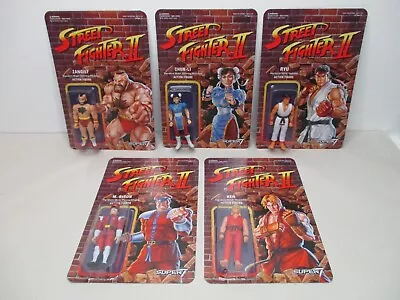 $39.90 • Buy Super7 Capcom Street Fighter Ii Lot Of 5 Reaction Figures Ken Ryu Chun Li, Bison