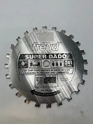 Freud Sd508 Super Dado Titanium Carbide 8  Saw Blade 24t Rpm 600 • $76.49