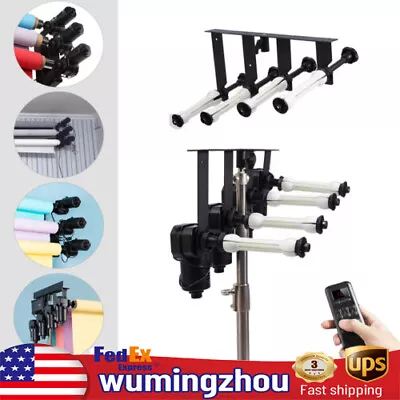 4 Roller Electric Motorized Wall Mount Photo Background Support System W/ RC • $238