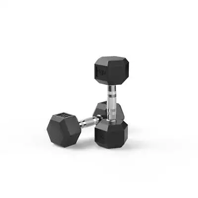 7kg Reeplex Rubber Hex Dumbbell Pair • $49