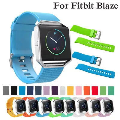 Breathable Replacement Sport For Fitbit Blaze Strap Silicone Fashion Band • $7.58