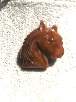 Vintage Plastic Brooch Pin Foal Horse Head Animal Costume Race Day 3.5cm • £9.99