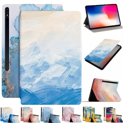 For Samsung Galaxy Tab S6Lite S7 S8 S9 FE Plus Tablet Painted Leather Case Cover • $21.49