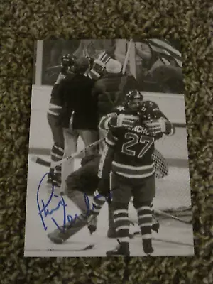 1980 TEAM USA Hockey PHIL VERCHOTA Signed 4x6 Photo AUTOGRAPH • $16.24