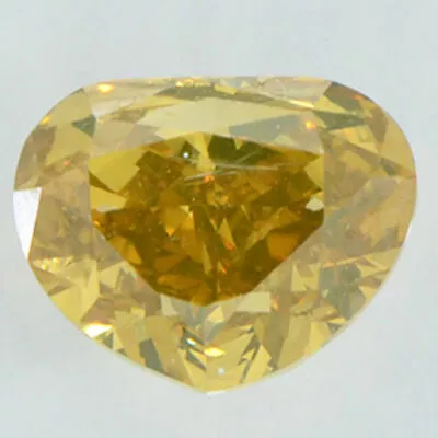 $675 • Buy Heart Shape Diamond Natural Fancy Yellow Brown 0.56 Carat VS2 IGI Certificate