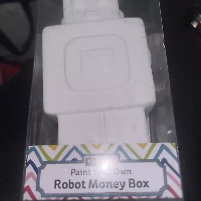 Paint Your Own Robot Money Box • £1