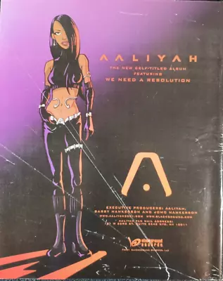 AALIYAH ORIGINAL (UNFRAMED) 2001 Magazine PROMO AD • $12.41