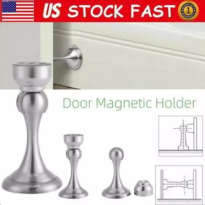 Magnetic Door Stop Kick Down Home Door Holder Buffer Door Mounted Stopper US • $8.65