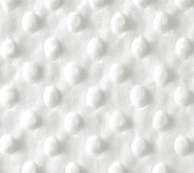 £0.99 • Buy Supersoft Dimple Dot Cuddle Soft Fleece Fabric -59 Inch/150cm Wide - WHITE Plush