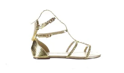 Ellie Shoes Womens Gold Gladiators Size 6 • $9.99