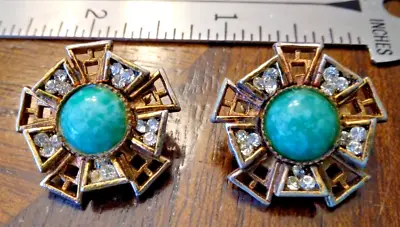 Vintage Estate Lovely Collectible  Har  Clip Earrings (m) • $36.99