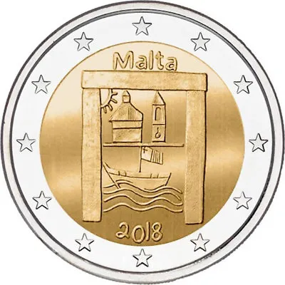 2018 Malta € 2 Euro UNC Coin From Children In Solidarity: Cultural Heritage • $7.95