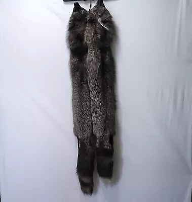 EUC Vintage 1960's Silver Fox Fur Shawl - Stole Scarf  • $325