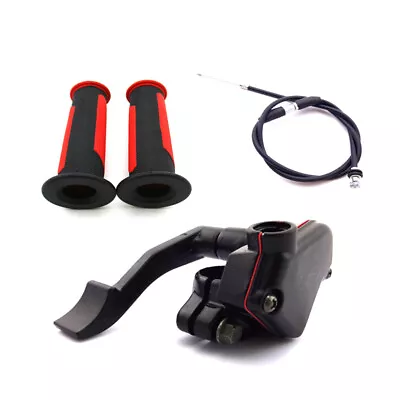 Thumb Throttle + Handle Grips + Cable For 50cc-250cc ATV Quad 4 Wheeler • $21.95