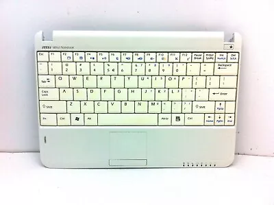 MSI Wind Notebook U100 Series MS-N011 V.1 White Palmrest & Touchpad Keyboard 140 • $22.46