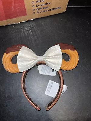 Disney Parks Churro Minnie Mouse Bow Ears Headband Adult NWT Global  • $35