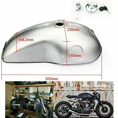 Cafe Racer Gas Fuel Tank 10L 2.6 Gal For Yamaha XS650 For Suzuki For Honda CB350 • $109.99