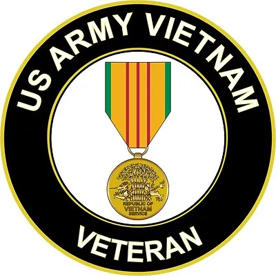 US Army Vietnam Veteran 5.5  Window Sticker Decal 'Officially Licensed'  • $7.49