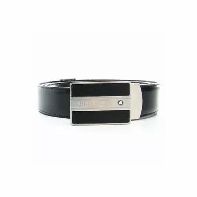 Mont Blanc 38156 Black & Brown Men's Classic Reversible Leather Belt ⭐Tracking⭐ • $285.49