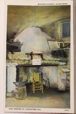 $0.50 • Buy Florida FL St Augustine Fort Marion Wishing Chimney Guard Room Postcard Old View