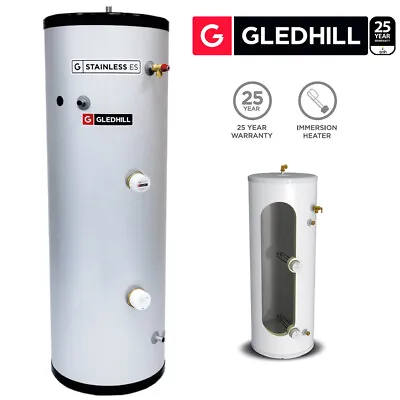 Gledhill ES 250L Direct Unvented Hot Water Cylinder Stainless Steel • £547.96