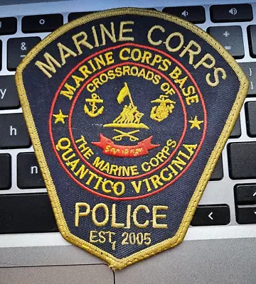 US Marine Corps Police Patch Quantico VA Virginia Federal DC VA MD Military FBI • $6