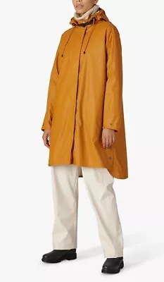 Ilse Jacobsen Hornbæk Plain Wind & Waterproof Raincoat Dijon Yellow Size 10 • £99.95