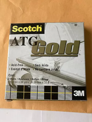 3M Scotch ATG GOLD Adhesive Transfer Tape 908  1/4  X 36yd TWO (2) Per Package • $12