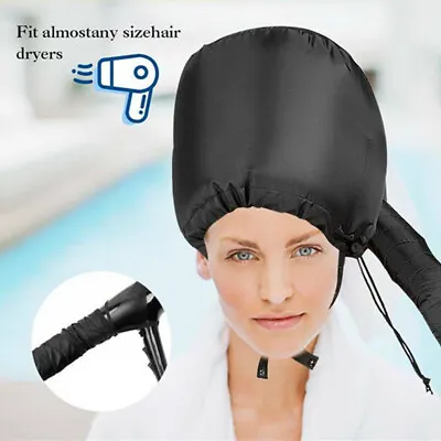 Portable Soft Hair Drying Salon Oil Cap Bonnet Hood Hat Blow Dryer Attachment UK • £7.84