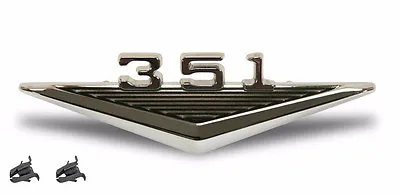 NEW! 1965 - 1966 Ford Mustang 351 V8 Fender Emblem With Mounting Hardware Each • $15.56