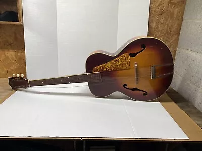 Vintage Kay Artchtop Sunburst Tortoise Shell Pickguard Acoustic Guitar 1950s • $500