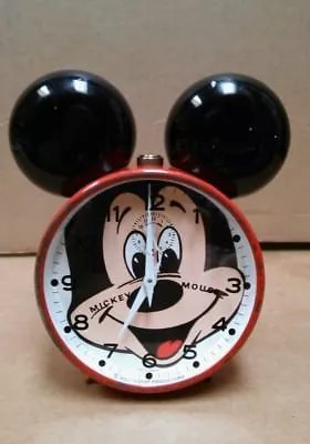 Vintage 1978 Bradley (Jerger - W. Germany) Mickey Mouse Alarm Clock Not Working • $14.50