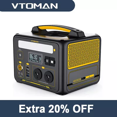 VTOMAN Jump 600X Portable Power Station 600W Solar Generator 299Wh For Camping • $379.05