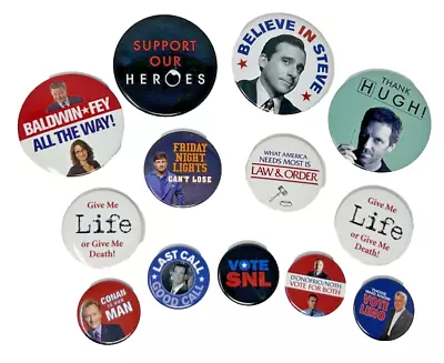 13 Vintage NBC Television Campaign Button Magnets • $20