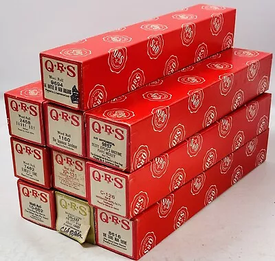 QRS Player Piano Word Rolls Lot Of 10 • $18.50